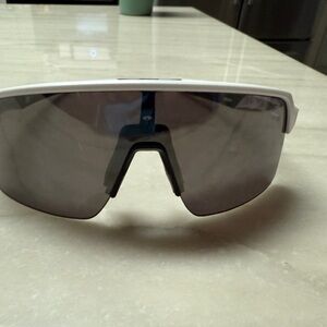 Oakley White and Black Men's Sunglasses